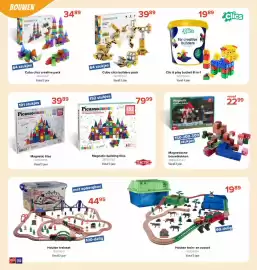Euroshop folder | Sint Pagina 56: Houten trein- en zooset €19,89, Magnetic building tiles €79,99