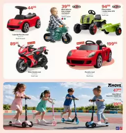 Euroshop folder | Sint Pagina 67: Claas tractor + trailer Arion 470 €94,99, Moto balance bike vintage €39,99