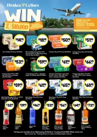 Drakes catalogue Page 1: Coopers Australian Lager €61,95, Hahn Super Dry 4.6% Cans €65,95