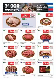 Carrefour catalogue Page 6: Defrosted Whole Chicken, Brazil €9,99, Chicken Feet, Brazil €12,99