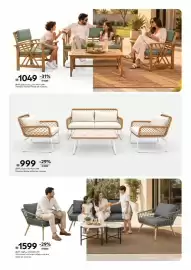 Carrefour catalogue Page 3: Paradiso Toulose wood set €1.049,00, Paradiso Belize rattan set €999,00