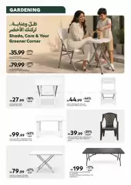 Carrefour catalogue Page 6: Paradiso Blow mold folding stool €35,99, Paradiso Blow mold folding chair €79,99