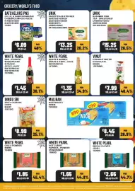 Bestway leaflet week 43 Page 19: White pearl grape & mango/ grape & s'bry - juice €1,35, Inndu Sri spicy cassava chips €8,99