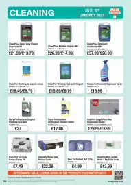 Booker Wholesale brochure Page 106: Deepio professional degreaser spray €18,99, CleanPro Washing Up Liquid Lemon €6,79