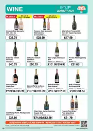 Booker Wholesale brochure Page 108: Paul Langier Champagne Brut €16,99, Previata italian sparkling brut €31,69