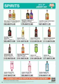 Booker Wholesale brochure Page 116: Sierra Tequila €15,49, Dead Man's Fingers Golden Spiced €11,29