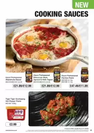 Booker Wholesale brochure Page 43: Tiger Tiger Gochujang Hot Pepper Paste €2,99, Knorr Professional Shakshuka Sauce €12,99