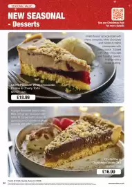 Booker Wholesale brochure Page 54: Chef's Premium White Chocolate, Praline & Cherry Torte €18,99