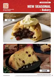 Booker Wholesale brochure Page 55: Piselli mini classic panettone €19,99, Chef's Premium All Butter Mince Pies €17,99