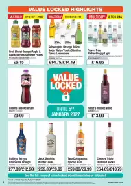Booker Wholesale brochure Page 6: Royd's Mulled Wine €13,99, Ribena blackcurrant €9,99