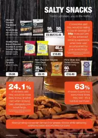 Booker Wholesale brochure Page 69: Mini Cheddars Original €8,15, Jacob's Twiglets €9,95