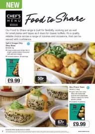 Booker Wholesale brochure Page 8: Chef's Menu Bao Prawn Toast €9,99, Chicken nuggets €0,50