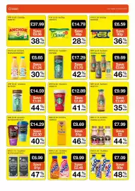Booker Wholesale brochure Page 10: Starbucks pumpkin spice latte €9,99, Yazoo €9,99