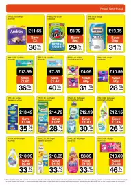 Booker Wholesale brochure Page 13: Plenty ultra sorb kitchen roll €8,79, Fairy liquid €12,15