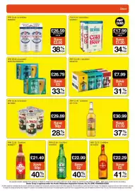 Booker Wholesale brochure Page 19: Brewdog cold beer €17,99, Desperados €30,99