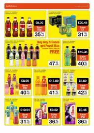Booker Wholesale brochure Page 2: Lucozade orange €17,59, Ribena blackcurrant €9,45