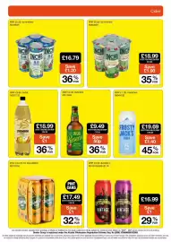 Booker Wholesale brochure Page 21: Inch's apple cider €16,79, Strongbow original dry apple cider €18,99