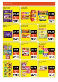 Booker Wholesale brochure Page 4: Cadbury treatsize €34,49, Reese's peanut butter bar €18,49