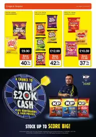 Booker Wholesale brochure Page 6: Butterkist popcorn €10,59, Wheat crunchies €9,90
