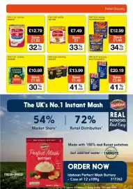 Booker Wholesale brochure Page 9: Green Giant original €10,89, Nestle carnation evaporated milk €12,79