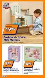Folheto Action semana 43 Página 14: Alimentos de madeira Mini Matters €4,95, Máquina de café em madeira mini matters €7,95