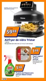 Folheto Action semana 43 Página 23: Airfryer de vidro Tristar €59,88, Produto de limpeza para airfryer Elbow Grease €1,38