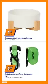 Folheto Action semana 43 Página 4: Comedouro com suporte de bambu €1,99, Cinta tensora com fecho de roquete C&C €3,99