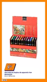 Folheto Action semana 43 Página 8: Marcadores duplos de aguarela Van Bleiswijk €5,95