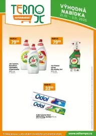 TEMPO leták | Supermarket Strana 11: Jar Lemon, Sensitive Tea&Mint, Chamomile €79,99, Jar Power spray do myčky 3v1 €79,99