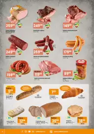 TEMPO leták | Supermarket Strana 4: Slezské uzeniny Uzený bok z udírny €249,90, Mad'arská pálivá klobása €259,90