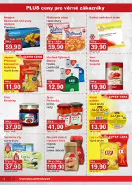 PLUS JIP leták Strana 4: Pšeničná hladká mouka €12,90, Podravka ajvar jemný ostrý €41,90