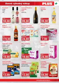 PLUS JIP leták Strana 7: Friskies kapsička pro psy kuře+mrkev, jehněčí+mrkev €13,90, Božkov originál €179,90