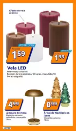 Catálogo Action semana 43 Página 13: Lámpara de mesa €499,00, Árbol de Navidad con luces €0,99