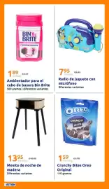 Catálogo Action semana 43 Página 30: Oreo crunchy bites original €1,79, Mesita de noche de madera €13,95