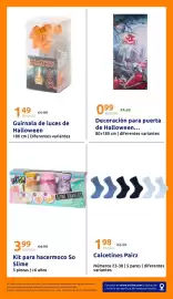 Catálogo Action semana 43 Página 32: Decoración para puerta de Halloween... €0,99, Guirnalas de luces de Halloween €1,49