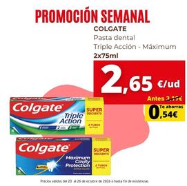 Folleto Supermercados Tu Alteza semana 43 Página 4: Colgate - pasta dental triple accion €2,65