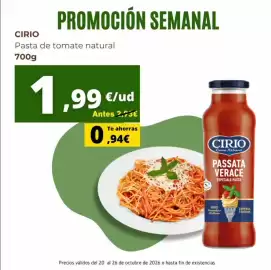 Folleto Supermercados Tu Alteza semana 43 Página 3: Cirio - passata verace €1,99