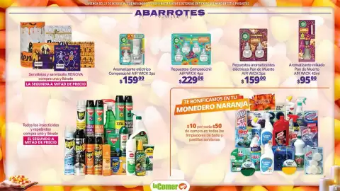 Folleto La Comer Página 11: Air Wick Repuestos Cempasúchil €229,00, Air Wick Aromatizante eléctrico Cempasúchil €159,00