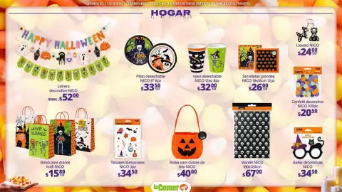 Folleto La Comer Página 22: Mantel NICO €67,00, Bolsa para dulces kraft NICO €15,80