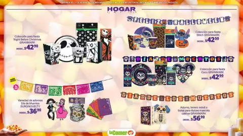 Folleto La Comer Página 24: Euronoveltiy variedad de adornos dia de muertos €36,90