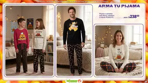 Folleto La Comer Página 27: Peanuts playera o pantalón para dama, caballero o infantil €238,00