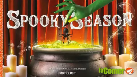 Folleto La Comer Página 1: SPOOKY SEASON 111 VIGENCIA DEL 21 DE OCTUBRE AL 2 DE NOVIEMBRE DE 2026 lacomer.com la Comer
