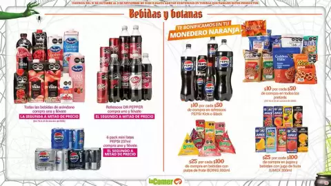 Folleto La Comer Página 10: Boing bebidas con pulpa de fruta €25,00, Jumex jugos y bebidas con jugo de fruta €25,00