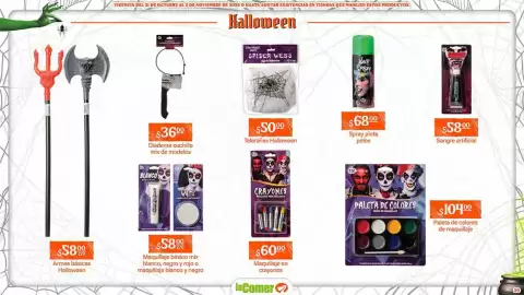 Folleto La Comer Página 20: Maquillaje básico mix blanco, negro y rojo o maquillaje blanco y negro €58,00
