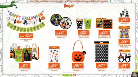 Folleto La Comer Página 28: Mantel NICO €67,00, Bolsa para dulces kraft NICO €15,80