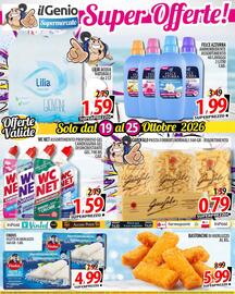 Volantino Il Genio Supermercato settimana 43 Pagina 4: WC NET assortimento profumoso gel €1,59