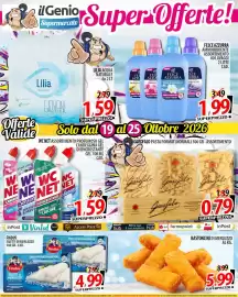Volantino Il Genio Supermercato settimana 43 Pagina 4: WC NET assortimento profumoso gel €1,59