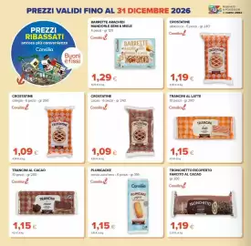Volantino Tigre Pagina 16: Trancini al latte Consilia €1,15, Crostatine Consilia cacao €1,09