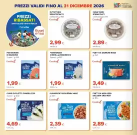 Volantino Tigre Pagina 4: Filetti di salmone rosa selvaggio Consilia €3,49, Sugo pronto frutti di mare Consilia €2,39
