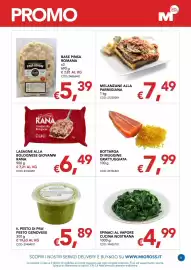 Volantino Migross Supermercati e Market Pagina 5: Bottarga di muggine grattuggiata €7,99, Melanzane alla parmigiana €7,49